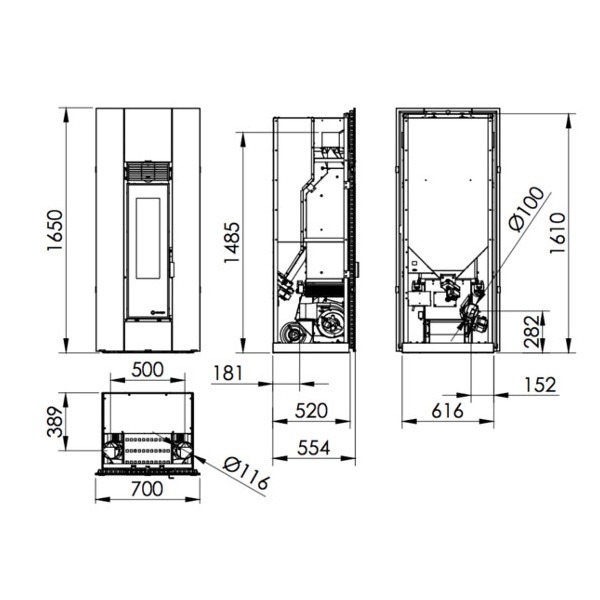 Estufa Ecoforest BOSTON INSERT