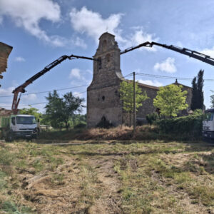 Trabajo de altura en un pueblo